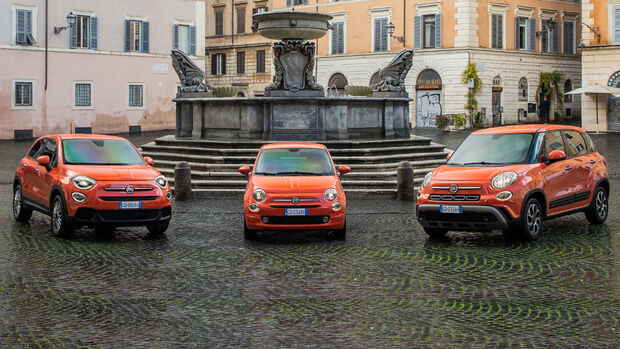 Fiat 500 Modellfamilie 2021 Cult Cross Sport Dolcevita 500X 500L