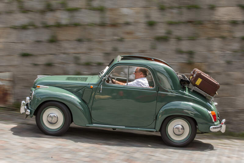 Fiat 500 Topolino, Seitenansicht