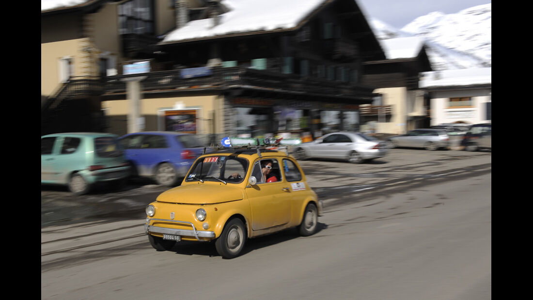 Fiat 500 in Livigno
