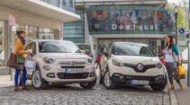 Fiat 500X 1.4 MultiAir, Renault Captur TCe 120, Frontansicht