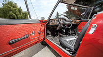 Fiat 850 Spider, Cockpit, Seitentür