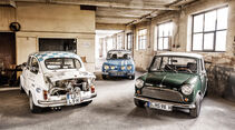 Fiat Abarth 1000 TC, Morris Mini Cooper S, Renault 8 Gordini 1300