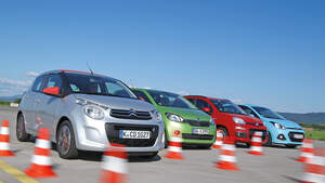 Fiat Panda 1.2 8V, Citroën C1 VTI 68, Skoda Citigo 1.0 Elegance, Hyundai i10 Blue 1.0 Trend