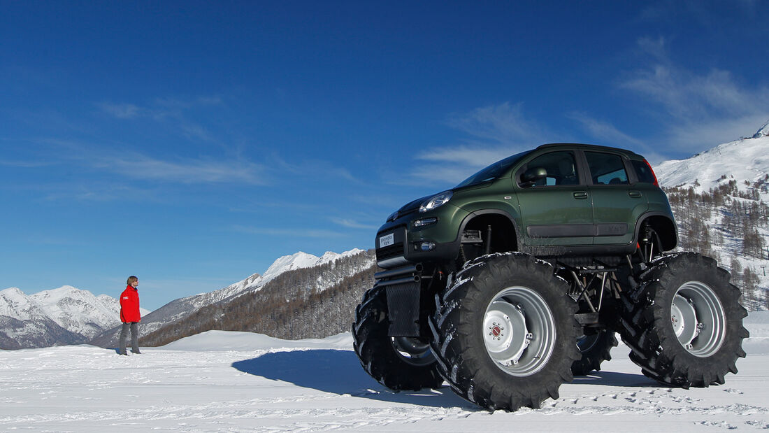 Fiat Panda Bigfoot, Seitenansicht, Gelände