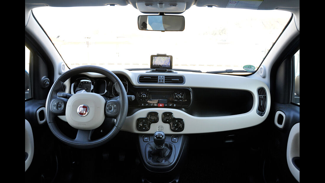Fiat Panda, Innenraum, Cockpit, Lenkrad