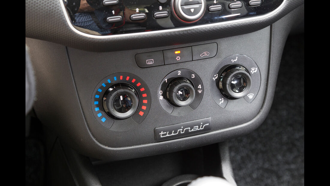 Fiat Punto 0,9 Twinair, Klimaanlage, Bedienelemente
