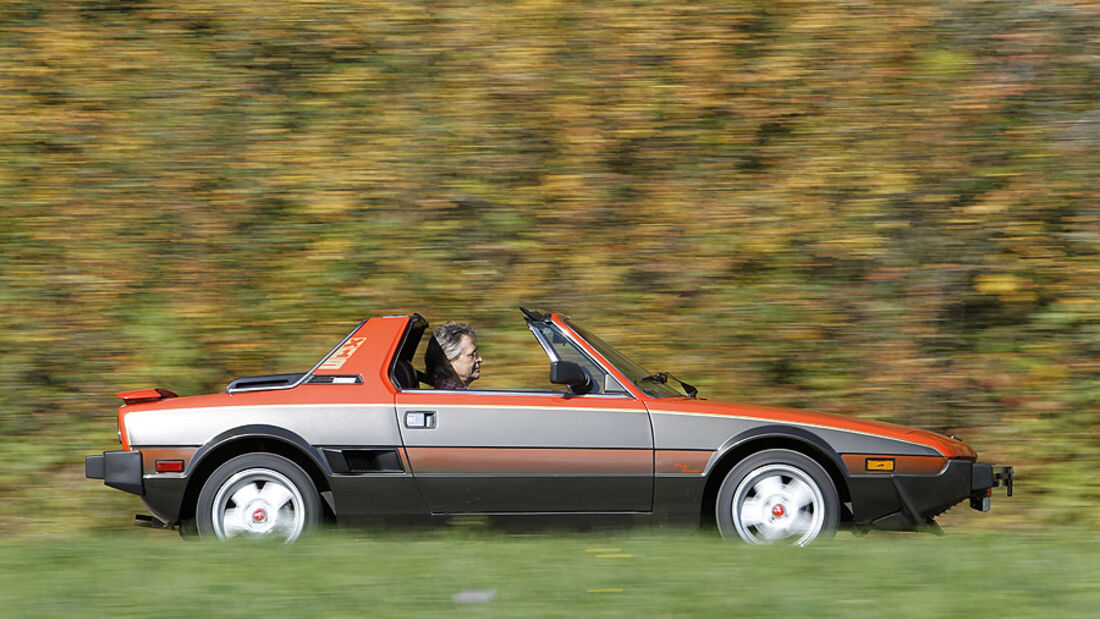 Fiat X 1/9, Seitenansicht