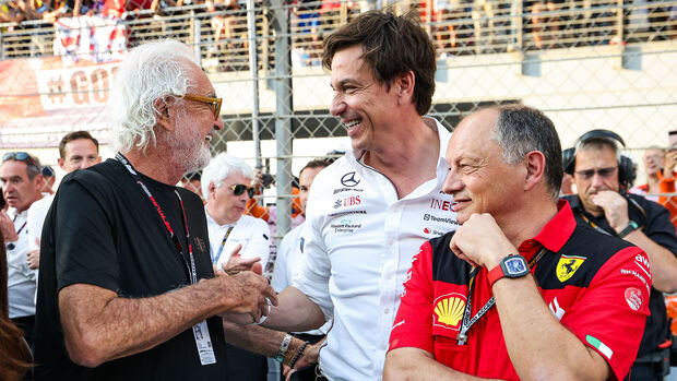 Flavio Briatore, Toto Wolff, Frederic Vasseur - Formel 1 - 2023