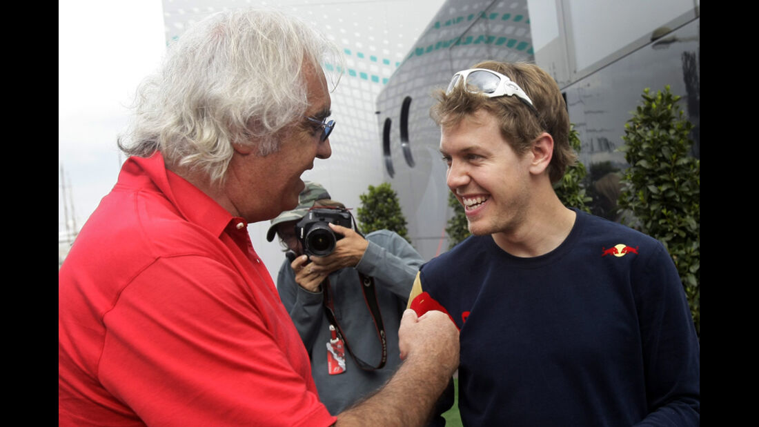 Flavio Briatore mit Sebastian Vettel