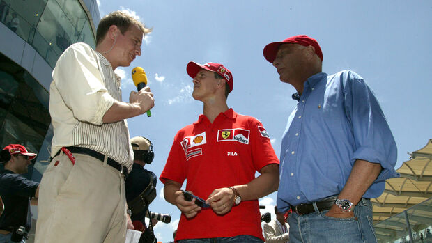 Florian König, Michael Schumacher Niki Lauda - RTL - Formel 1 - 2003