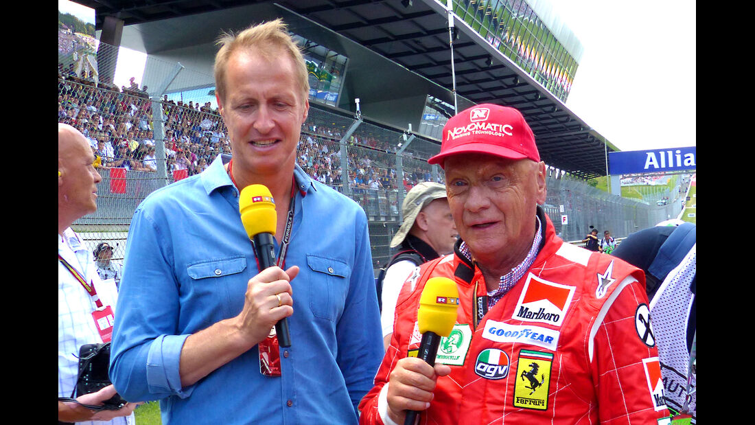 Florian König & Niki Lauda - GP Österreich 2014 - Legenden