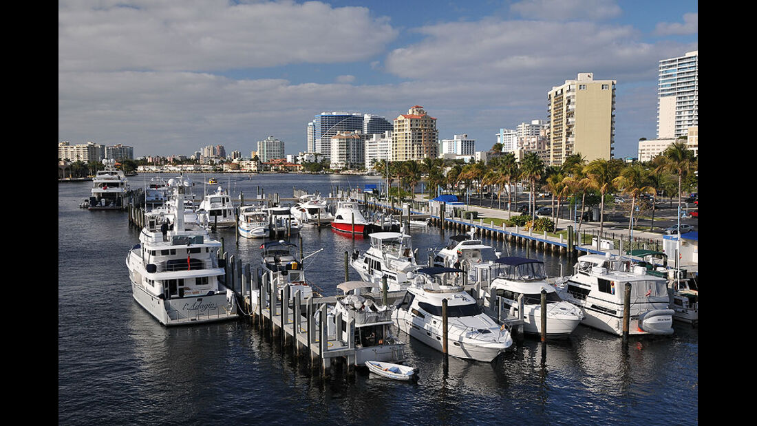Florida mit BMW X5, Yachthafen