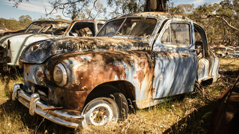 Flynn's Wrecking Yard,  Autofriedhof, Impression, Australien