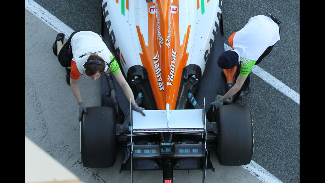 Force India Auspuff Jerez Test 2012