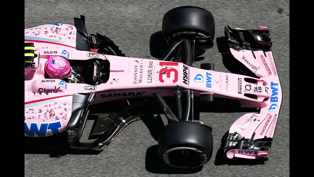 Force India - F1-Abmessungen - 07/2017