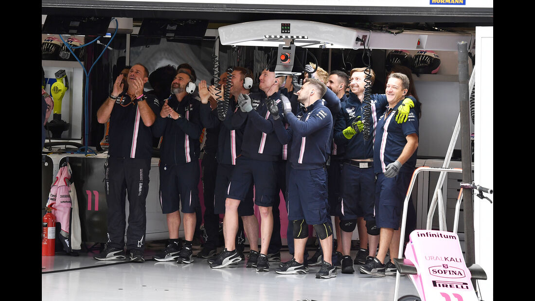 Force India - Formel 1 - GP Belgien - Spa-Francorchamps - 25. August 2018
