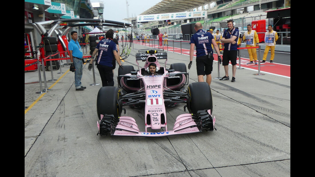 Force India - Formel 1 - GP Malaysia - Sepang - 28. September 2017