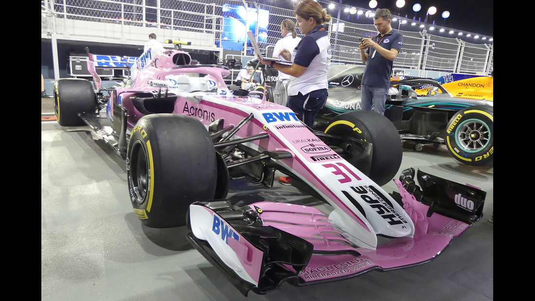 Force India - Formel 1 - GP Singapur - 13. September 2018