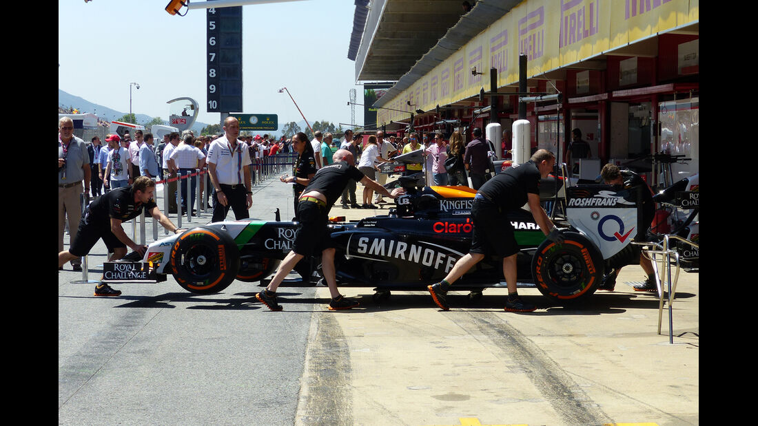 Force India - Formel 1 - GP Spanien - Barcelona - 9. Mai 2014