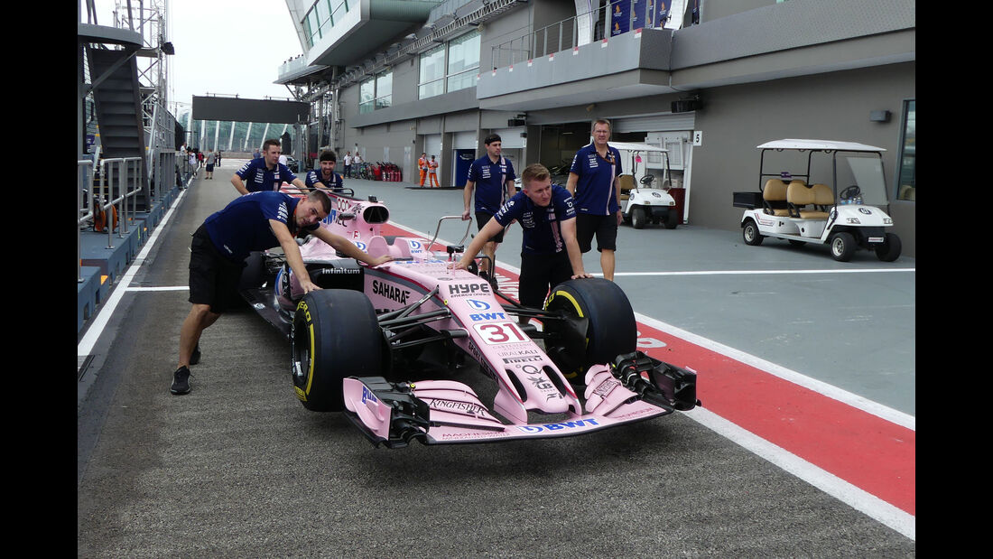 Force India - GP Singapur - Formel 1 - Donnerstag - 14.9.2017
