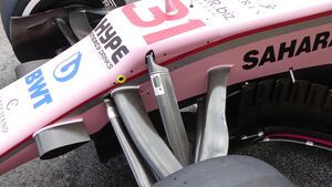 Force India - Startnummern - Formel 1 - GP Spanien - 11. Mai 2017