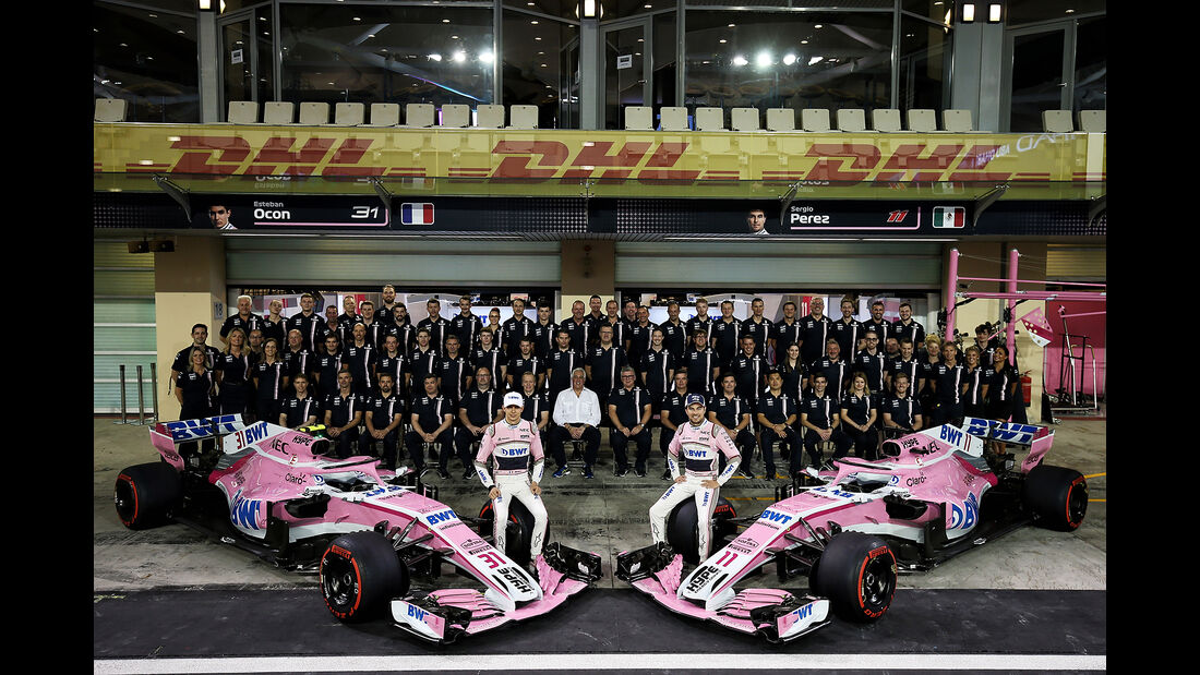 Force India Teamfoto - Formel 1 - GP Abu Dhabi  -24. November 2018