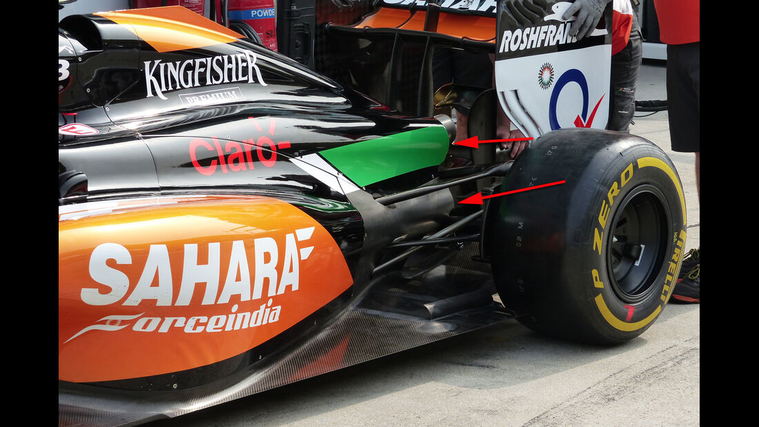 Force India - Technik - GP Malaysia 2014