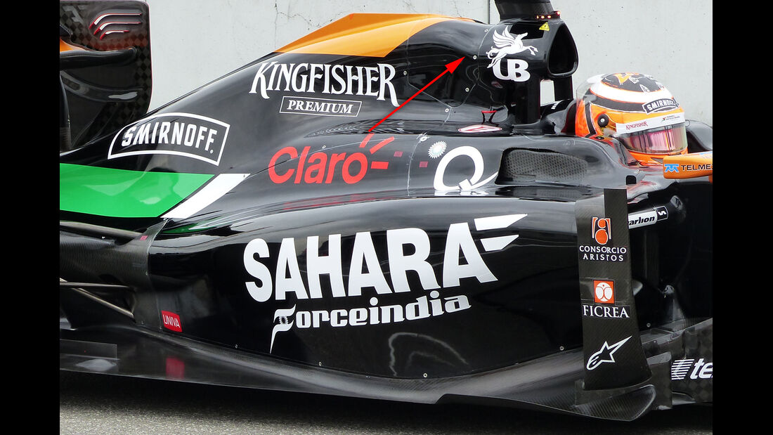Force India - Technik - GP Ungarn/GP Deutschland 2014