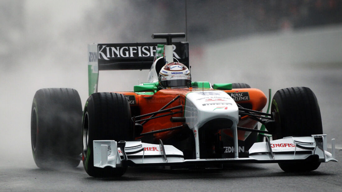 Force India VJM04 Sutil Formel 1 Test Barcelona 2011
