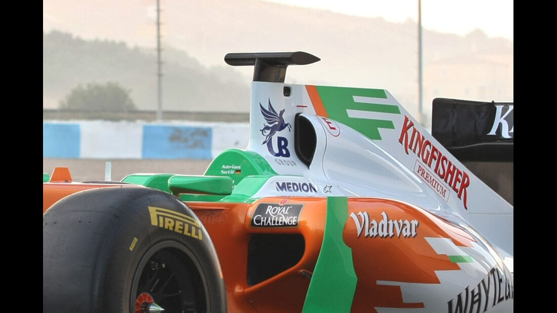 Force India VJM04 Sutil Test 2011
