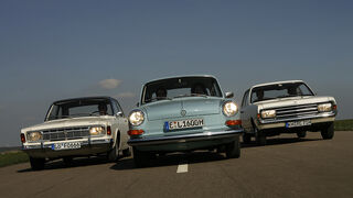 Ford 17 M 1700 CS, Opel Rekord 1700 und VW 1600 L