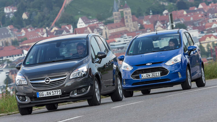 Ford B Max 1 6 Tdci Und Opel Meriva 1 6 Cdti Klein Im Wesen Gross Im Raumangebot Auto Motor Und Sport