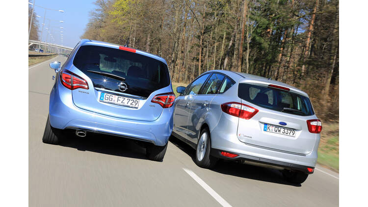 Ford C Max Vs Opel Meriva Alltags Helden Im Vergleich Auto Motor Und Sport