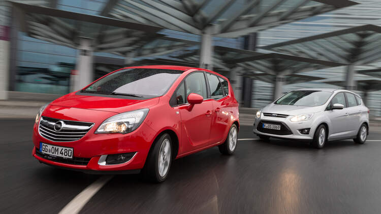 Ford C Max Und Opel Meriva Zwei Kompaktvans Im Fahrbericht Auto Motor Und Sport