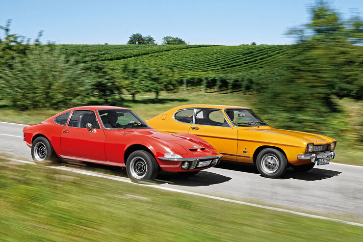 Ford Capri 1700 Gt Und Opel Gt 1900 Im Vergleich Auto Motor Und Sport