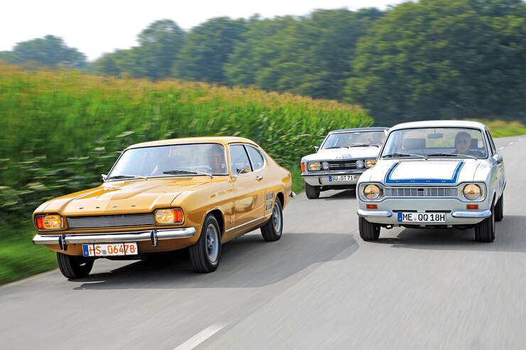Ford Capri 2300 GT, Taunus 2.0 GXL, Escort RS 2000: Ford ...