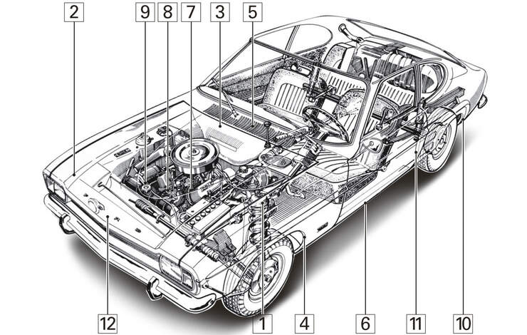 Ford Capri I, Schwachpunkte, Igelbild