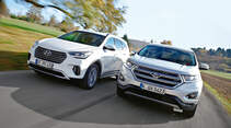 Ford Edge 2.0 TDCi, Hyundai Grand Santa Fe 2.2 CRDi