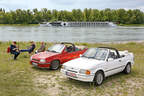 Ford Escort 1.6 XR3i Cabriolet, Opel Kadett E 2.0 GSi Cabriolet, Frontansicht