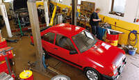 Ford Escort RS 1600i, Werkstatt