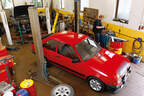 Ford Escort RS 1600i, Werkstatt