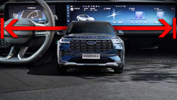 Ford Explorer China 2022 Display Interieur Collage Aufmacher