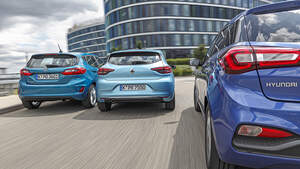 Ford Fiesta 1.0 Ecoboost, Hyundai i20 1.0 T-GDI, Renault Clio Tce 130, Exterieur