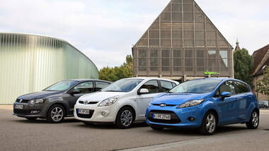 Ford Fiesta 1.25 Trend, Hyundai i20 1.2 Comfort, VW Polo 1.2 Trendline