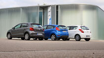 Ford Fiesta 1.25 Trend, Hyundai i20 1.2 Comfort, VW Polo 1.2 Trendline