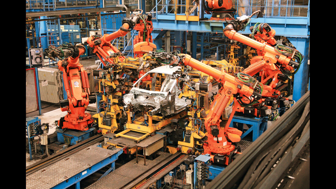 Ford Fiesta, Produktion, Karosserie, Roboter