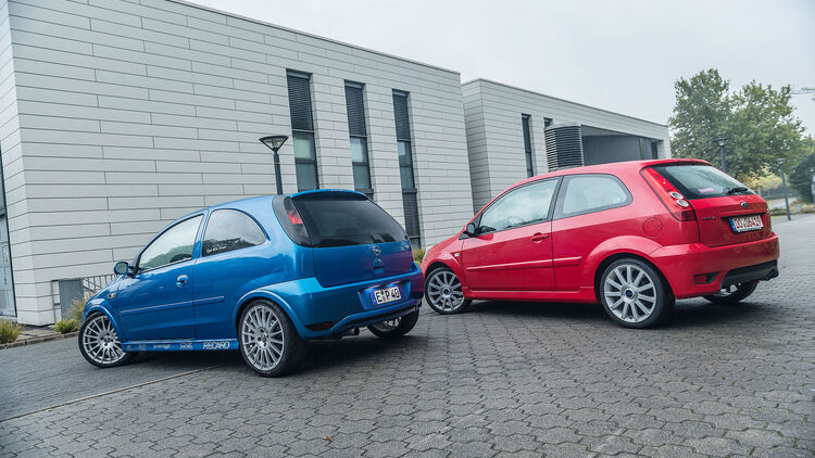 Ford Fiesta St Und Opel Corsa Gsi Im Fahrbericht Auto Motor Und Sport