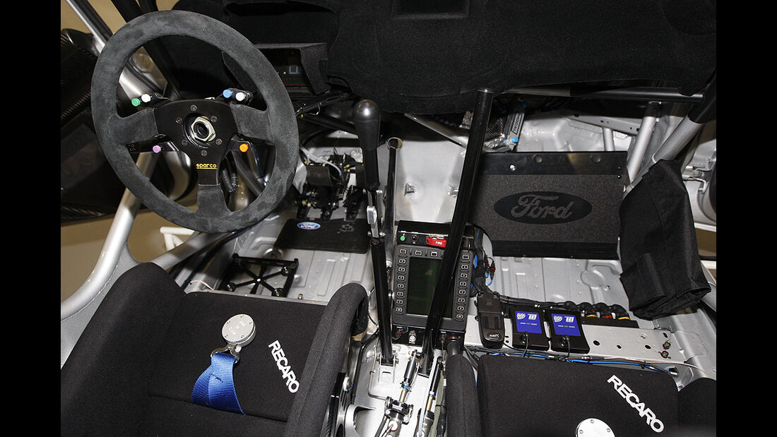 Ford Fiesta WRC, Lenkrad, Cockpit, Schalthebel