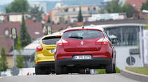 Ford Focus 1.0 Ecoboost, Renault Mégane TCe 130, Heckansicht