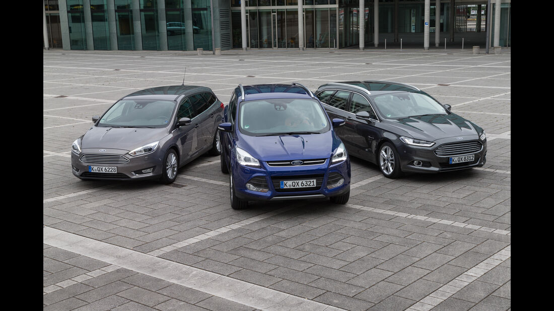 Ford Focus, Ford Mondeo, Ford Kuga, Frontansicht